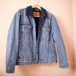 Levi's | Light Blue Denim Jacket with Dark Collar